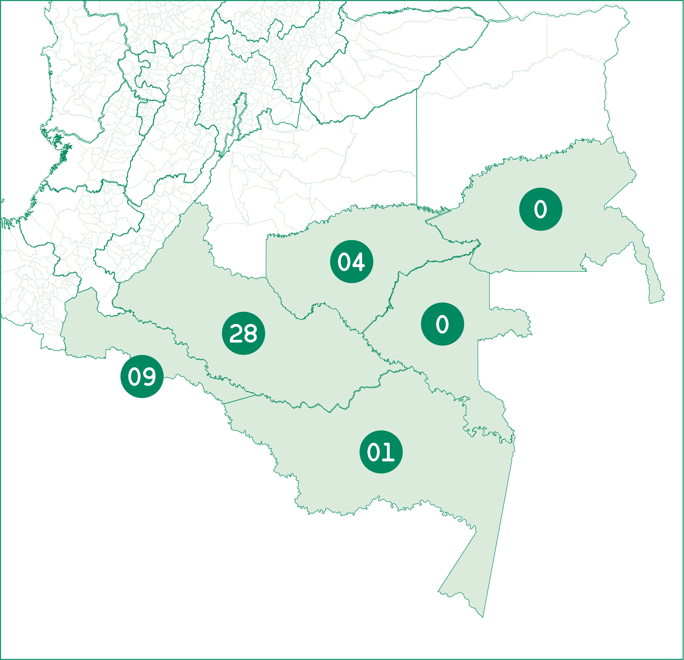 Mapa Región AMAZONÍA