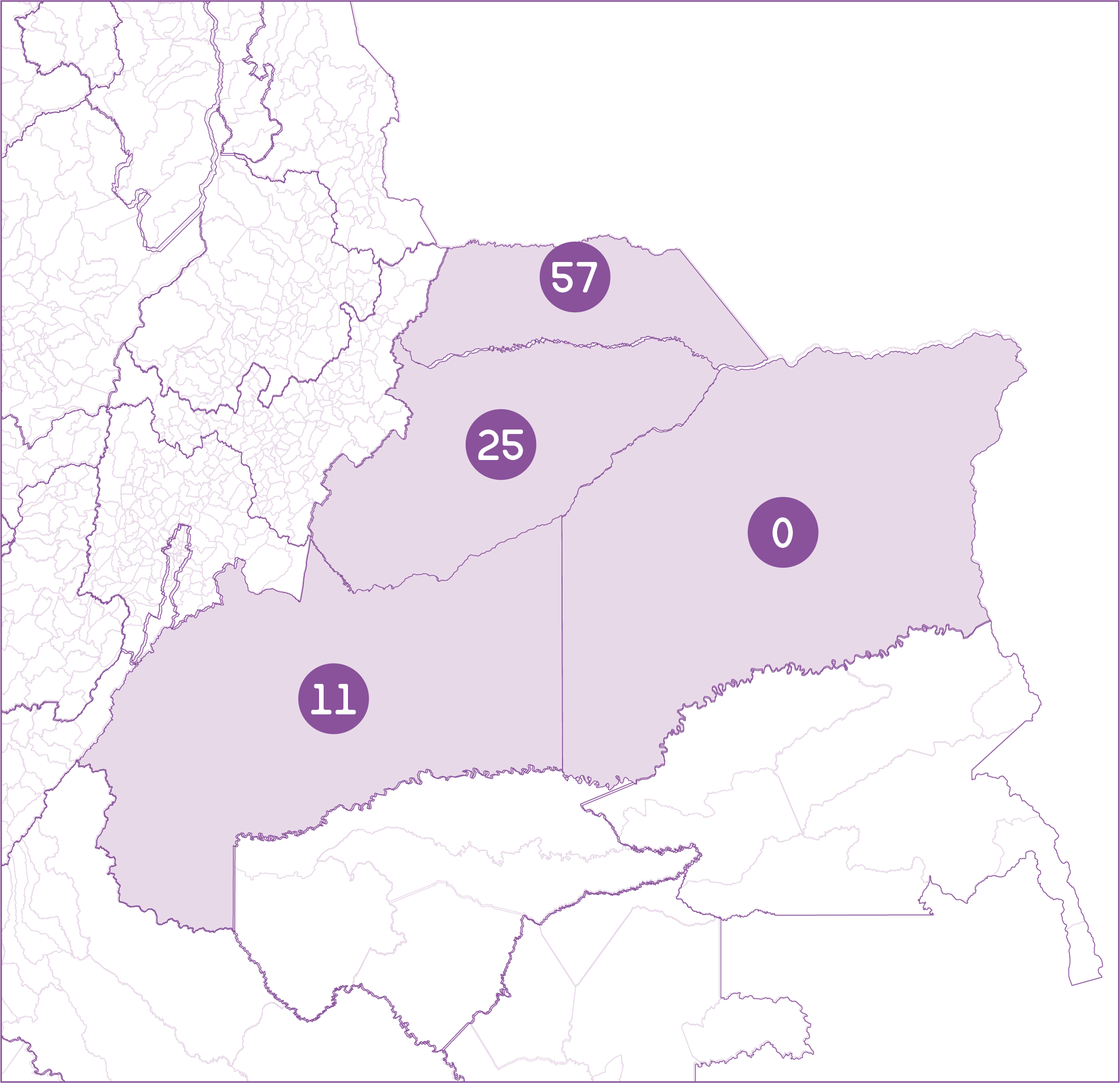 Mapa Región ORINOQUÍA