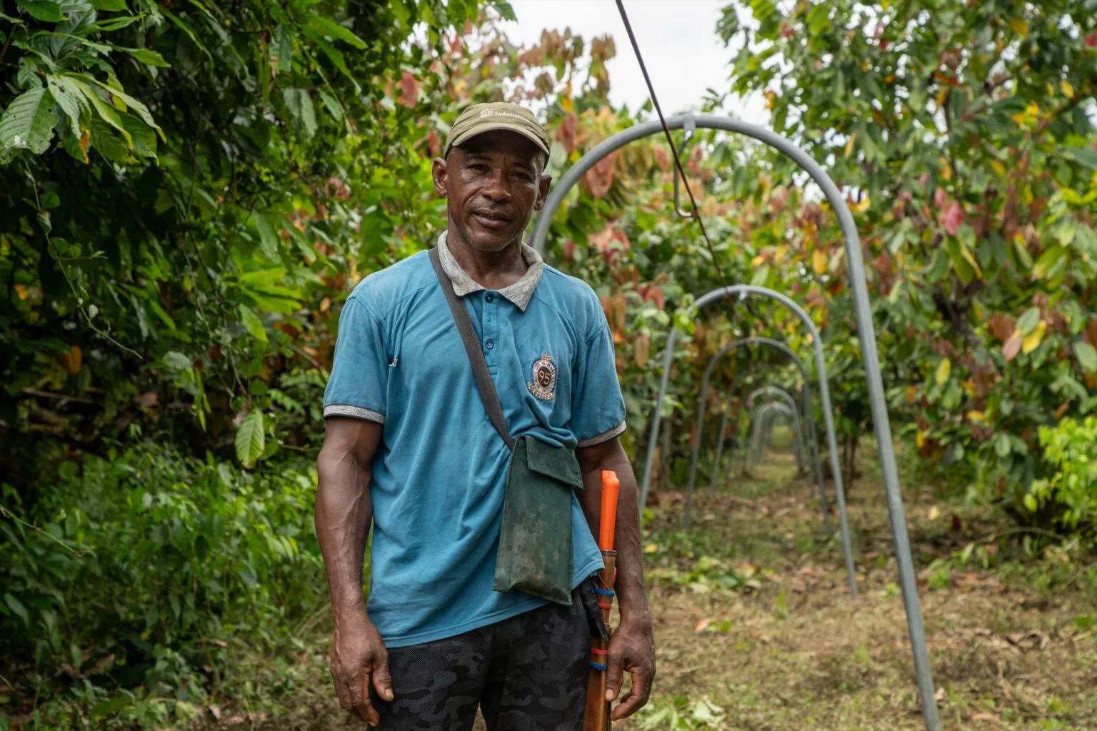 Ramiro Rincón, productor de cacao del Consejo Comunitario Bajo Mira y Frontera.