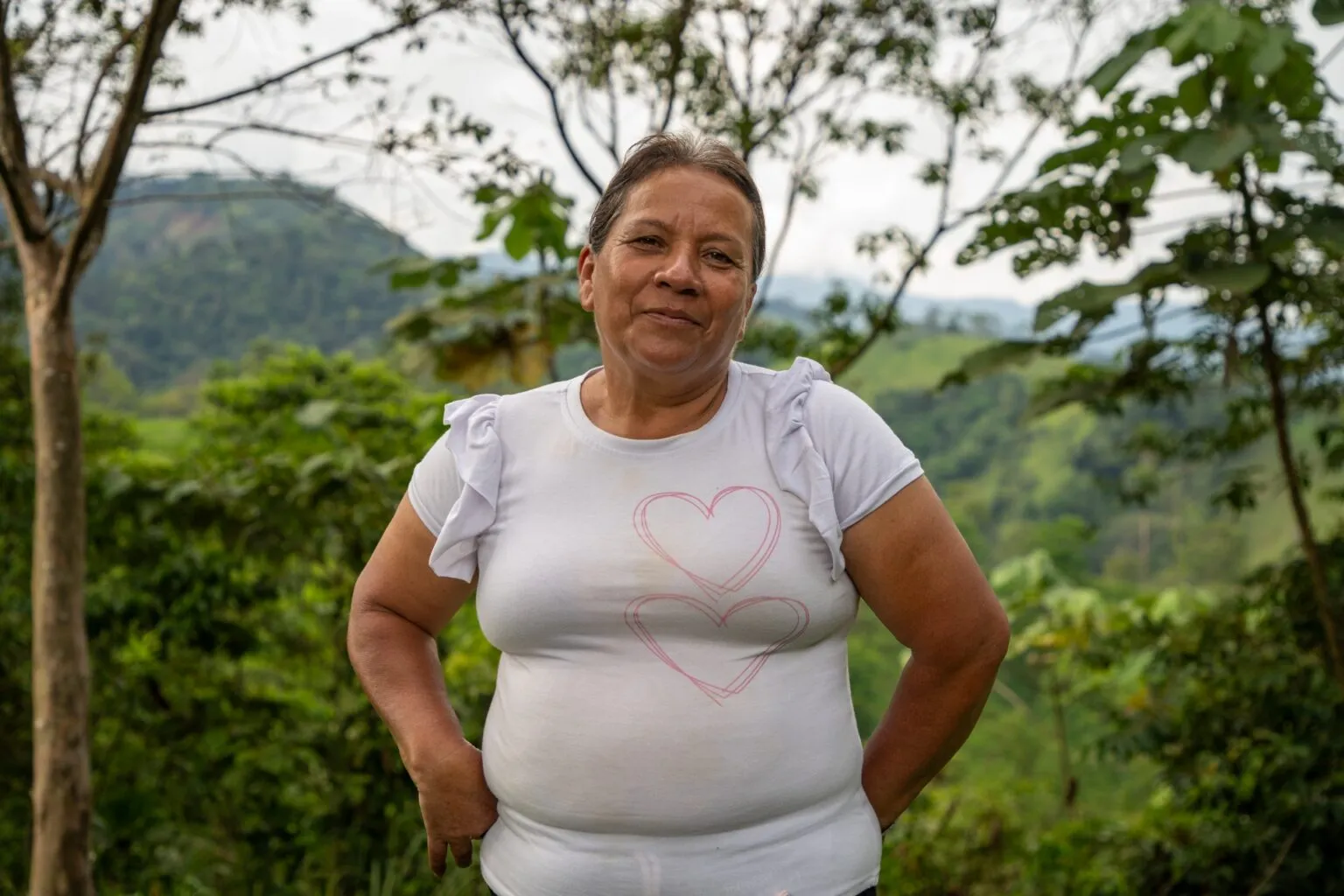 Nancy Sánchez, representante legal de la JAC de la vereda Palmeiras.
