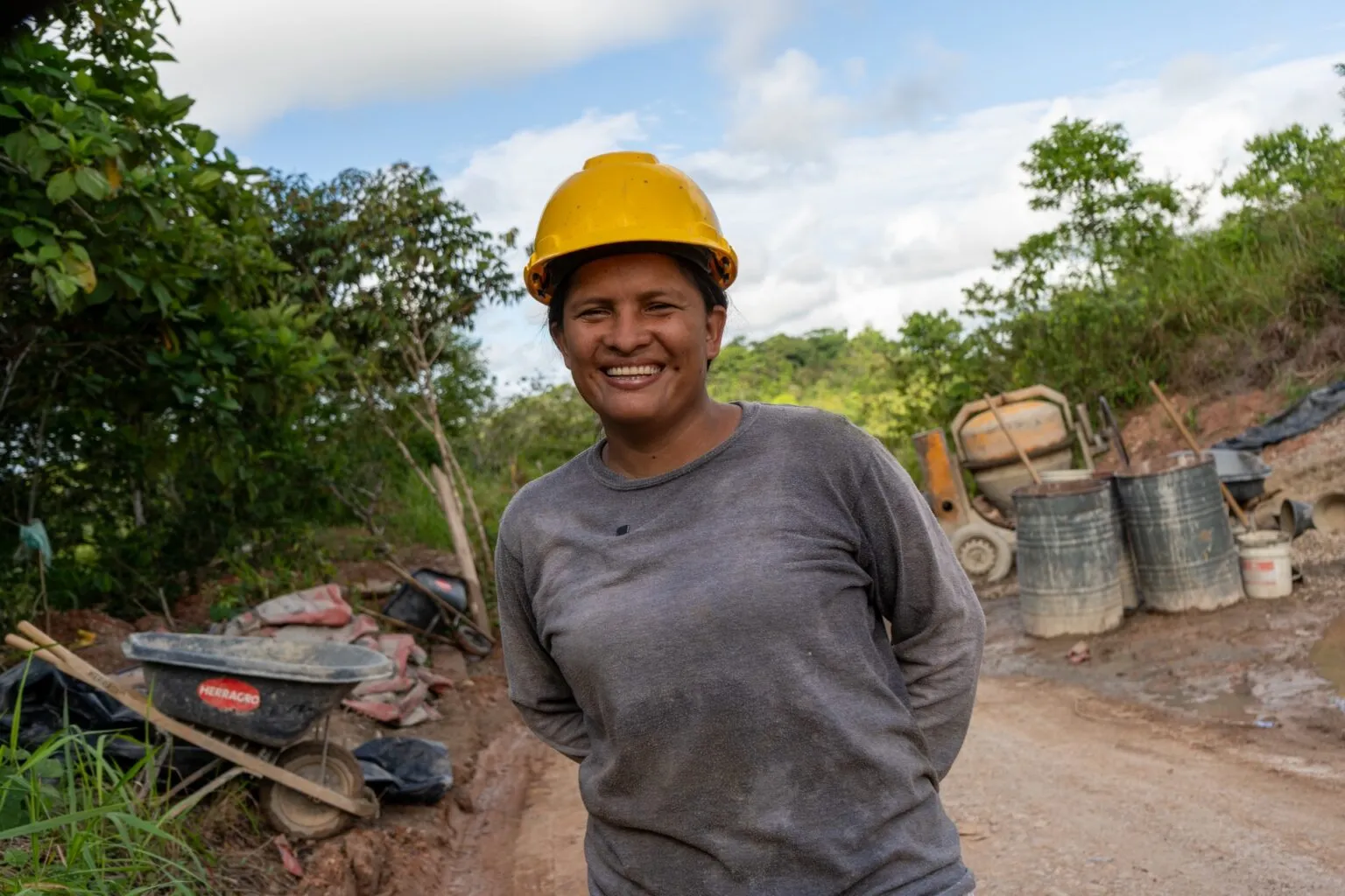 Karen Baracaldo, miembro de la JAC.